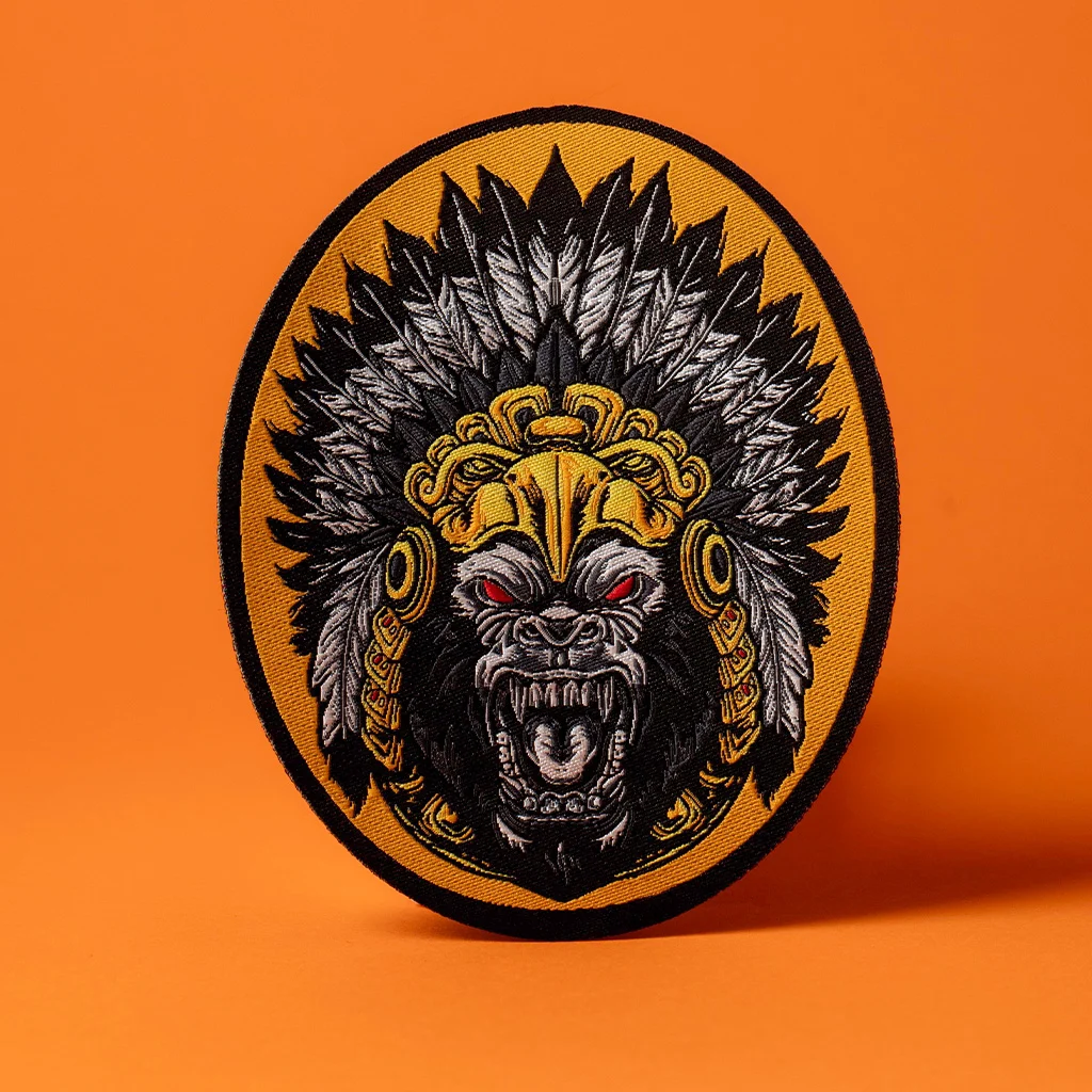 Toppa Ricamata Capo Guerriero Gorilla – realizzato da LabelGo